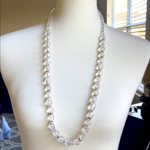 Beautiful Clear Bead with Gold Necklace